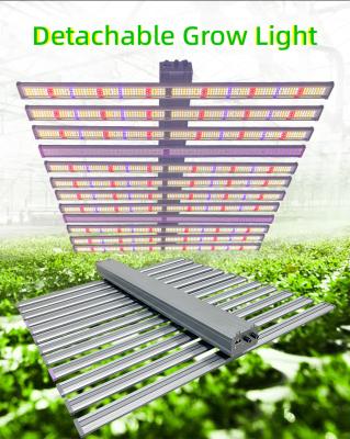 China Afneembare aluminium LED-groeilamp 1200W voor gezonde plantengroei Te koop