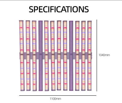 中国 1060W 室内 庭 LED 成長ライト フルスペクトル アルミ合金素材 販売のため