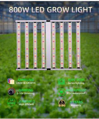 China 800W Dimmable Full Spectrum LED Grow Light Panel Aluminum Material for sale