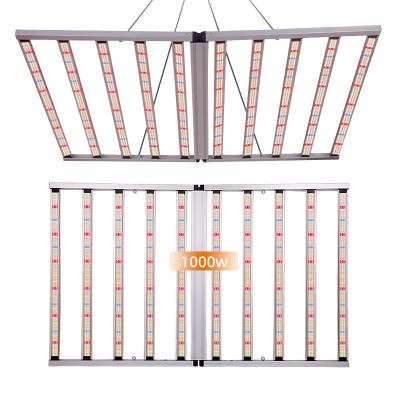 China Hydroponic LED Grow Lights Dimmable Foldable LED Grow Light 1000W Full Spectrum For Healthy Plant Growth for sale