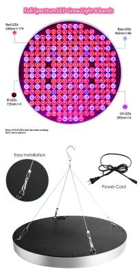 China OVNI de cultivo comercial Full Spectrum LED Grow Light 50W com 250pcs Epistar LED Chips Voltagem DC12V à venda