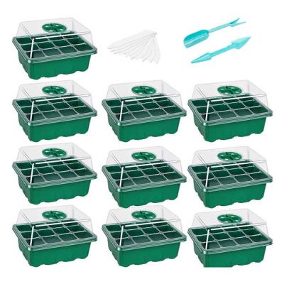 China Drainage Holes Plastic Plant Seedling Trays 1 Pack of 12 Trays for Optimal Plant Growth for sale