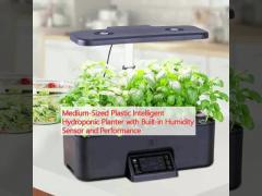 Medium-Sized Plastic Intelligent Hydroponic Planter with Built-in timer panel and Performance