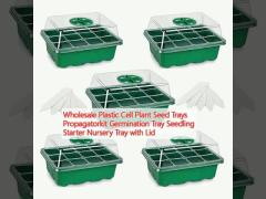 Wholesale Plastic Cell Plant Seed Trays Propagatorkit Germination Tray Seedling Starter Nursery Tray with Lid