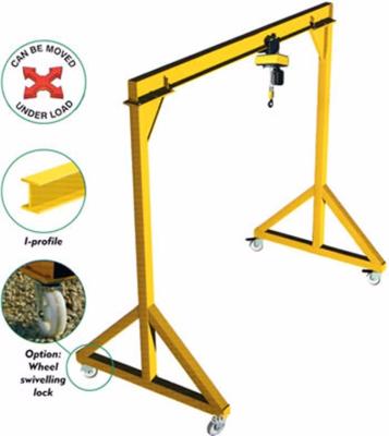 China 1000kg Single Girder Gantry Crane Mini Gantry Crane for sale