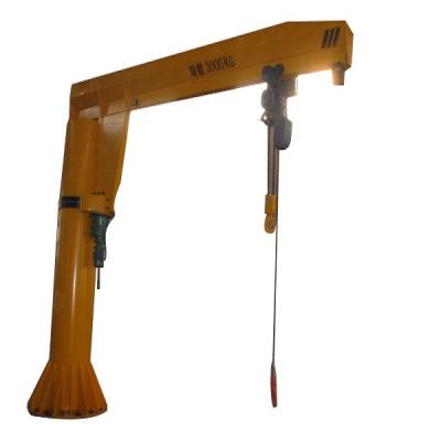 China Pillar Mounted Jib Hoist Crane Slewing 2T Wall Cantilever Jib Crane for sale