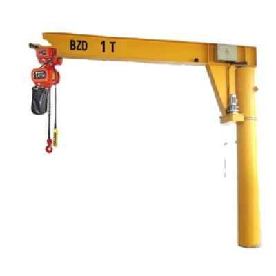 China Fixed Jib Hoist Crane 360 Degree Slewing 1ton Used In Plant for sale