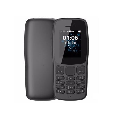 China Dual SIM Card Low Price Black 1.77 Inch Dual Sim Card Cell Phone With Camera And Flashlight Mobile Phone For Nokia 106 for sale