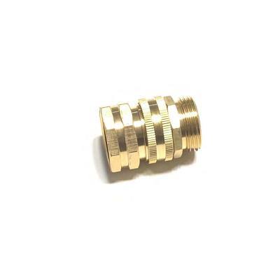 China Popular Customizable Copper Water Inlet Pump Plunger Connector 22/26 Garden Hose Quick Connector for sale