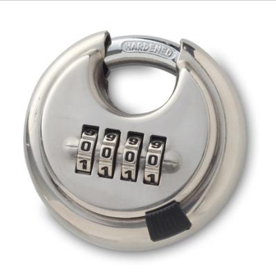 China Widely Used High Quality Stainless Steel Disc Padlock Furniture Locks Container Passwordlock for sale