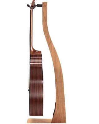 China Viable Wooden Guitar Stand - Solid Handcrafted Cherry Wood Floor Stands Best for Acoustic, Electric and Classical Guitars for sale