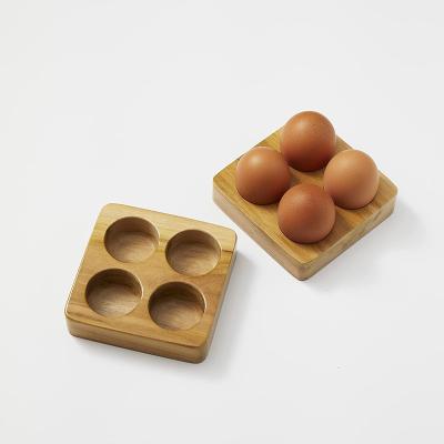 China Sustainable Wooden Rustic Wooden Egg Rack For Wooden Egg Tray for sale