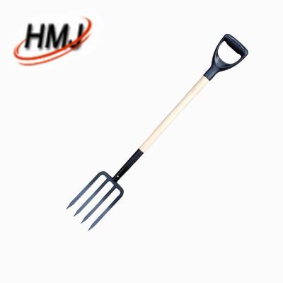 China Closed Handle Digging Hevry Classic Closed Handle Digging Fork For Garden Duty Steel Customized Key Tools Logo Wooden Outdoor Pcs for sale