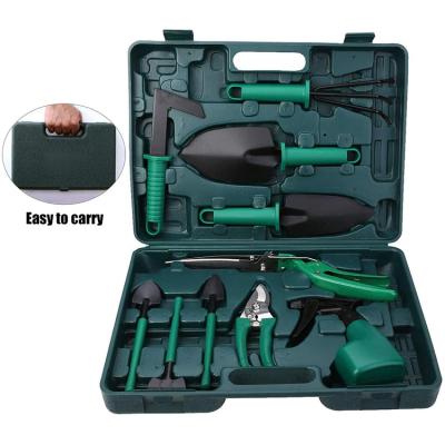 China Hot Selling Multifunctional Portable Gardening Plant Slip Handle Garden Household Small Anti Tool Kit 10 Pieces for sale