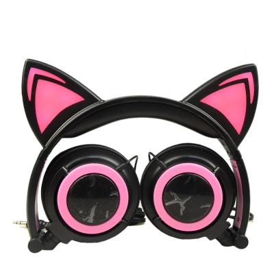 China Headphone Cat Ear Earphone For Kids Listening Music And Study Online For Kids for sale