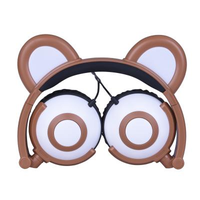 China Headband Bear Ear Earphone for Kids Birthday Gift and Listening Music for sale