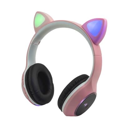 China Headband new product earphone with glowing LED macaron color suitable for children watching TV kids earphone for sale