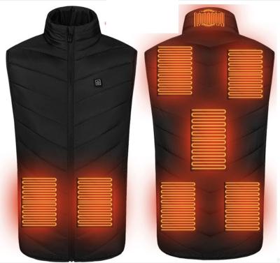 China Waterproof In Usb Safety Power Supply Running Men Heated Warm Winter Vests Waistcoat Warmer Waistcoat Heating Vest for sale