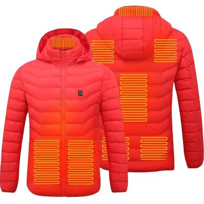 China Waterproof Factory Custom Design 8 Heating Zones Heated Jacket Electric Heating Shirt For Men for sale