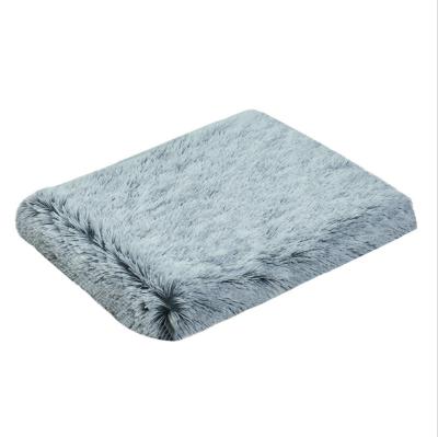 China Travel Pet Supplies Luxury Faux Fur Foam Mat Memory Foam Dog Bed Orthopedic Foam Pet Bed for sale