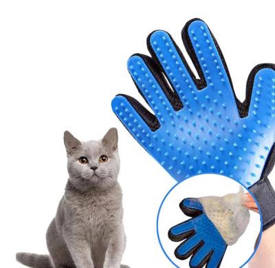 China Viable Remover Glove Hair Grooming Gloves Pet Deshedding Brush and Soft Massage Tool for Dog Cat Horses for sale