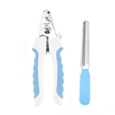 China Viable Professional Dog Nail Clipper Cutter Stainless Steel Grooming Scissors Clippers For Pets Cats for sale