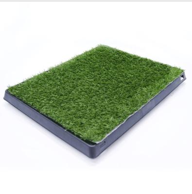 China Pee Supplies Mat Indoor Smart Cat Seat Dog Grass Green Pet Sustainable Training Pet Toilet Tray Urine Pads for sale