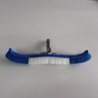 China Durable Flexible Brush With Handle Aluminum Curved Plastic Nylon Pool Brush Cleaning Brush for sale