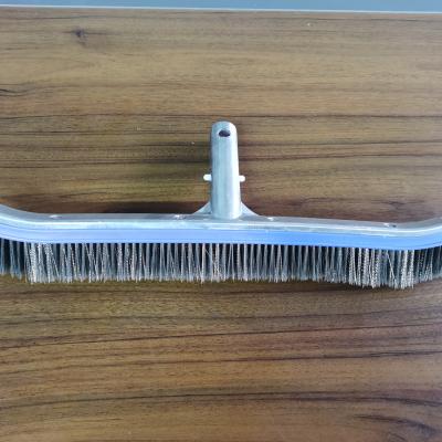 China Durable Swimming Pool Brush Aluminum Brush Head Stainless Steel Cleaning Best Selling for sale