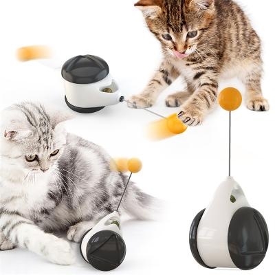 China Amazon Sale Pet Cat Robot Toys Interactive Tumbler Viable Hot Enigma Ball Cat Toy for sale