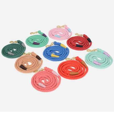 China Braided Rope Stocked No Pull Lead Leashes Dog Training Leash For Medium Large Dogs for sale