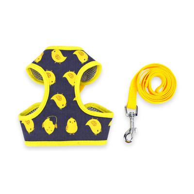 China Fashionable Cute Cartoon Pet Dog Mesh Vest Pull Rope Harness for sale