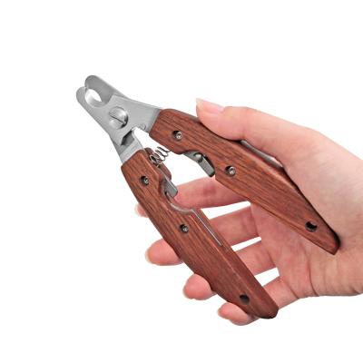 China Sustainable Pet Supplies Dog Nail Scissors Cat And Dog General Walnut Wooden Nail Clippers Nail Clippers for sale