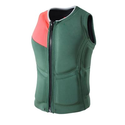 China High elasticity in common use CR with super stretch fabric laminated on two side universal ocean life jacket lifevest for sale