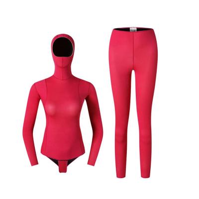 China Wholesale price high elasticity waterski lightweight easy fit wetsuit CR with super stretch fabric laminated on two side for sale