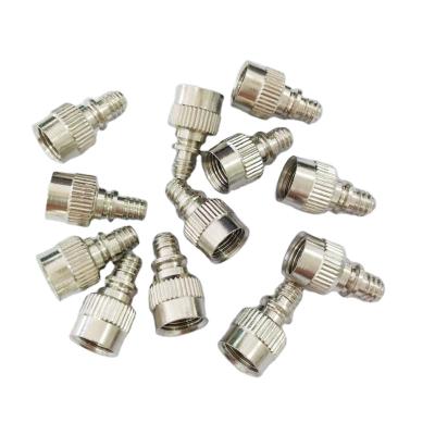 China Various compressor accessories copper plated nickel schrader valve adapter for various compressor accessories for sale