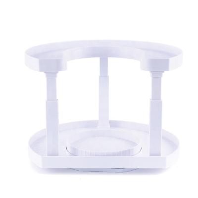 China Kitchen Sustainable Rack Shelves Organizer Condiment Rotating Rack Turntable Spice Storage Container for sale