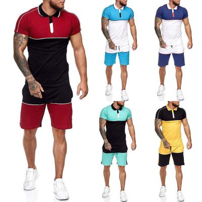 China YS 2022 QUICK DRY Wholesale Men Tracksuit Set Summer Jogging Gym Mask Two Piece Mens Shorts Sets for sale