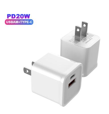 China Hot Selling High Quality 20w Usb Charger AC Power Adapter Mobile Phone Type C Plug For Ipone Charger for sale