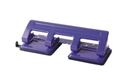 China Purple Color Rubber Basin 12 sheets capacity metal 4 holes paper punch for office for sale