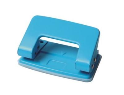 China Blue Color Rubber Basind 6mm Hole 2 Holes Paper Punch for office for sale