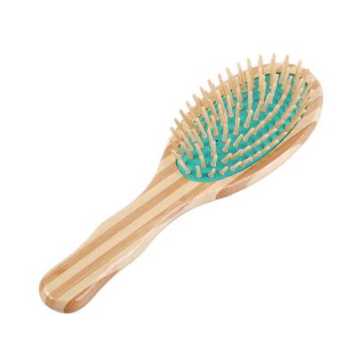 China Airbag Eco-friendly Biodegradable Health Care Tools Wide Scalp Products Wood Natural Bamboo Tooth Massage Comb Hair Brush for sale