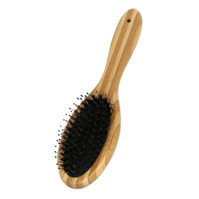 China Best Natural Boar Bristle Brush Nylon Airbag Paddle Detangling Brush For Thick Wet Dry Fine Hair for sale