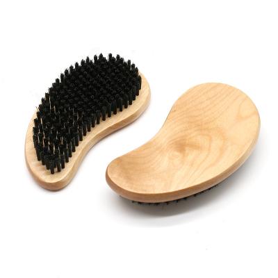 China Factory Direct Sale Mango Larch Wood Nylon Household Tools Cleaning Brush Shoe Comma Type Cleaning Brush for sale