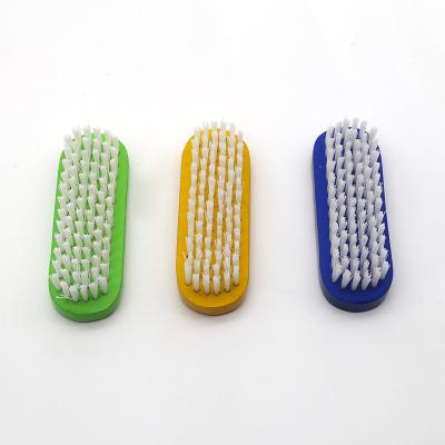 China Larch Wood Color Big Round Round Head Laundry Shoe Cleaning Brush Cleaning Brush for sale