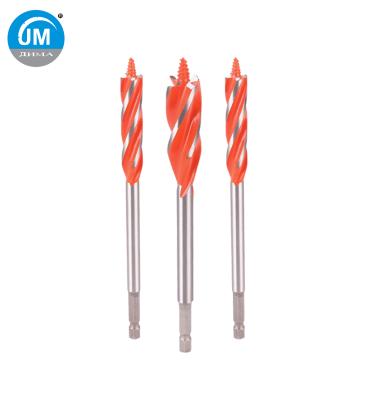 China Four-flute auger WOOD DRILLING wood drill bits for sale