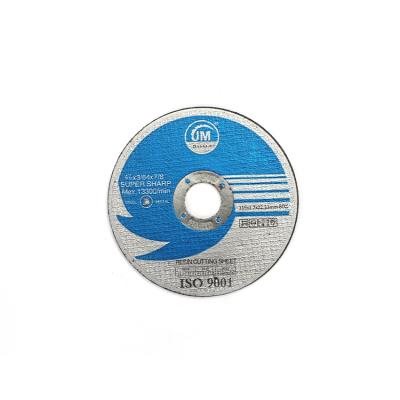 China High Efficiency Cutting Ultrathin Resin Bonded Cutting Disc Metal Stainless Steel Seam Grinding Wheel 115*1.2 Thick Welding Abrasive Cutting Wheel for sale