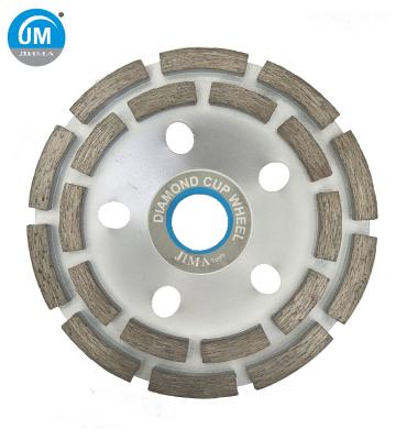 China Concrete Diamond Cup Grinding Grinder Wheels Double Row Diamond Cup Wheel Grinding Disc For Concrete Maso 125mm*22.23 for sale