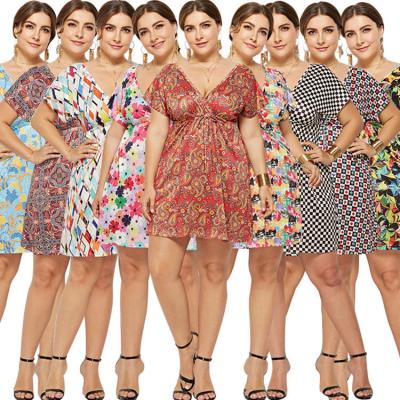 China Worsted Factory Wholesale MOLLE Top Featured Hawaiian Style Plus Size Dresses For Women for sale