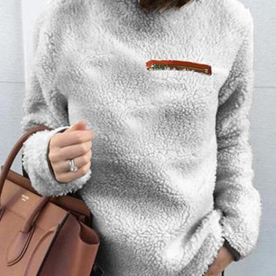 China Women's Fleece Sweatshirt Solid Color Hoodie Turtle Neck Women's Oversized Hoodies Customized Unique Quality Guaranteed parride for sale